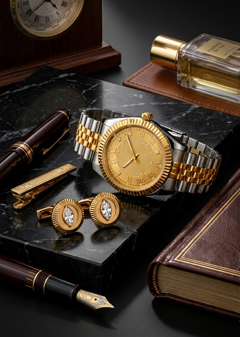 Exclusive Two-Tone Designer Watch – Luxury Crafted