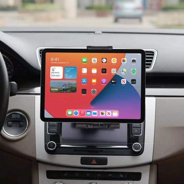 Car Tablet Stand 360Rotation Universal Adjustable Car CD Slot Holder Mount for IPad Pro Air Mini Samsung Fold Xiaomi Tablet PC