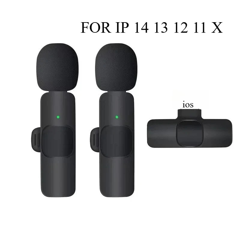Wireless Lavalier Microphone For Type-C Smartphones Mini Mic for Vlogging TikTok Facebook Videos Microphones Audio Recording