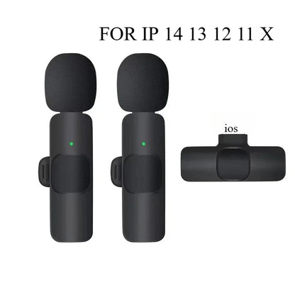 Wireless Lavalier Microphone For Type-C Smartphones Mini Mic for Vlogging TikTok Facebook Videos Microphones Audio Recording