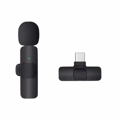 Wireless Lavalier Microphone For Type-C Smartphones Mini Mic for Vlogging TikTok Facebook Videos Microphones Audio Recording