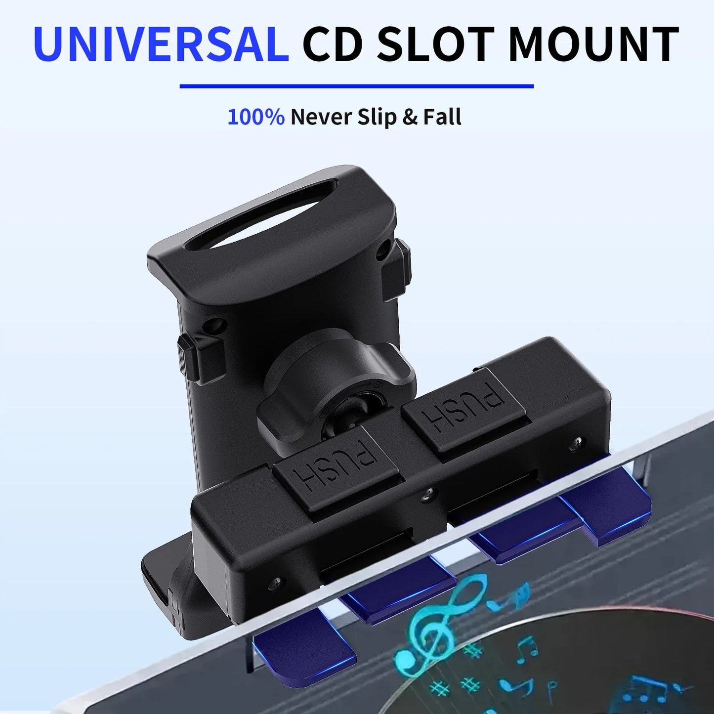 Car Tablet Stand 360Rotation Universal Adjustable Car CD Slot Holder Mount for IPad Pro Air Mini Samsung Fold Xiaomi Tablet PC