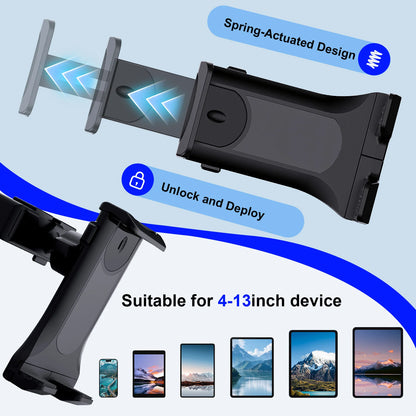 Car Tablet Stand 360Rotation Universal Adjustable Car CD Slot Holder Mount for IPad Pro Air Mini Samsung Fold Xiaomi Tablet PC