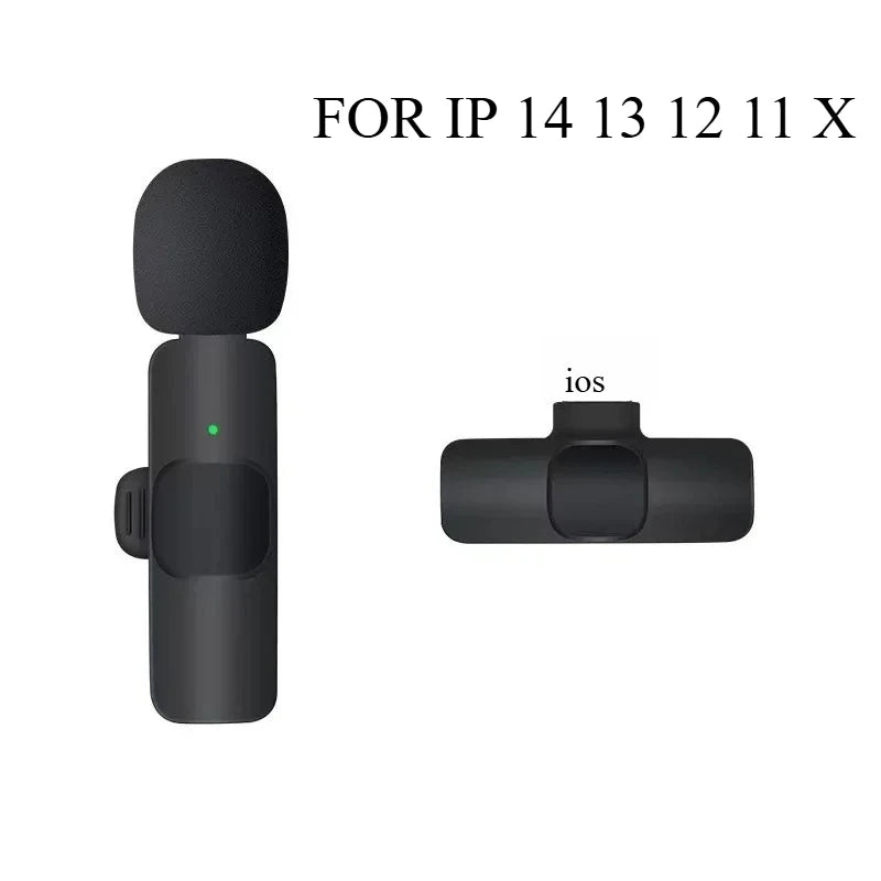 Wireless Lavalier Microphone For Type-C Smartphones Mini Mic for Vlogging TikTok Facebook Videos Microphones Audio Recording