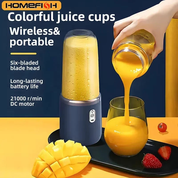 HOMEFISH New Student Home Use Multi-Function Juice Maker Portable Rechargeable Small Juice Cup